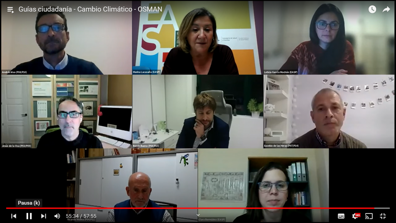 Jornada 1-2022 Presentación de la guías de Cambio Climático OSMAN